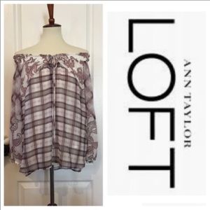NWT Ann Taylor Loft Off The Shoulder Top